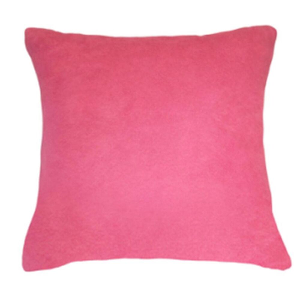 80/20 Viscose Velvet Soft Throw Pillow Cover Square 18" x 18" Pink